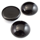 15mm Jet Cabochon #FGB004-General Bead