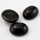 6mm x 8mm Jet Oval Cabochon #FGB016-General Bead
