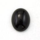 6mm x 8mm Jet Oval Cabochon #FGB016-General Bead