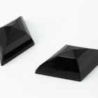 26mm x 16mm Jet Diamond Cabochon #FGB027-General Bead