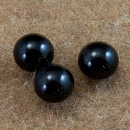 3mm Jet Cabochon #FGB083-General Bead