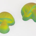 8mm x 7mm Vitrail Green Frosted Mushroom Cabochon #FGB090