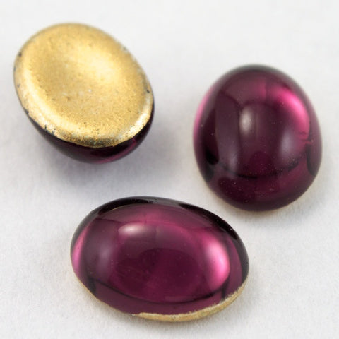 6mm x 8mm Amethyst Oval Cabochon-General Bead
