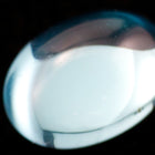 6mm x 8mm Aqua Oval Cabochon-General Bead