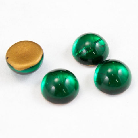 9mm Emerald Cabochon #FGE002-General Bead