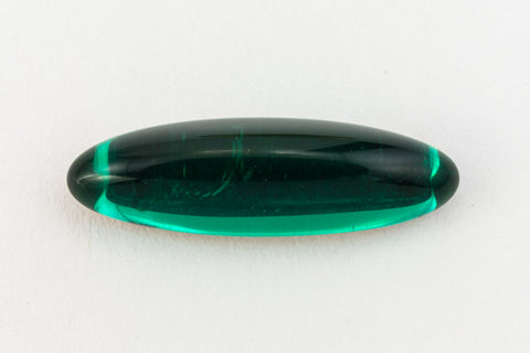 5mm x 16mm Emerald Oval Cabochon (4 Pcs) #FGE018-General Bead