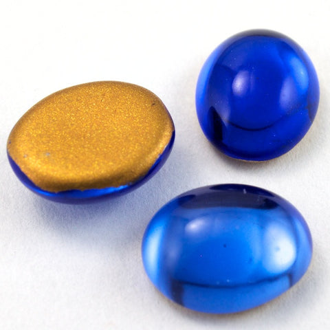 8mm x 10mm Sapphire Oval Cabochon #FGG017-General Bead