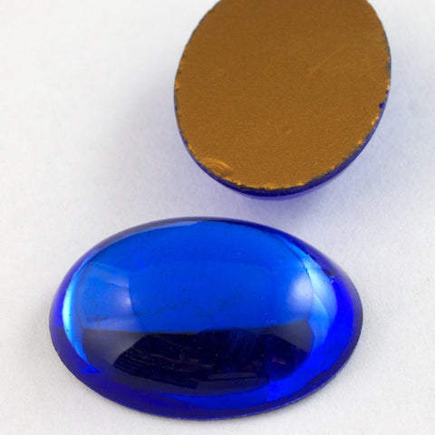 18mm x 25mm Sapphire Oval Cabochon #FGG020-General Bead
