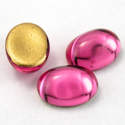 6mm x 8mm Rose Oval Cabochon #FGJ016-General Bead