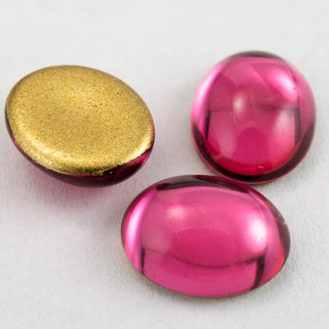 13mm x 18mm Rose Oval Cabochon #FGJ019-General Bead