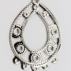 20mm x 29mm Bright Silver 5 Loop Chandelier Hoop #FIB196-General Bead