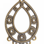 20mm x 29mm Antique Brass 5 Loop Chandelier Hoop #FIF196-General Bead