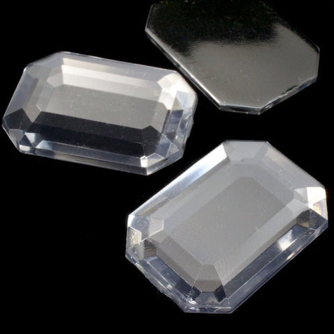 18mm x 25mm Crystal Foiled Rectangle-General Bead