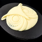 30mm x 40mm Ivory and Black Owl Face Cameo #FPB112-General Bead