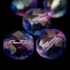 10mm Sapphire/Pink Two Tone Fire Polished Bead (25 Pcs) #FPX003-General Bead