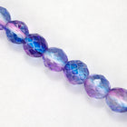 10mm Sapphire/Pink Two Tone Fire Polished Bead (25 Pcs) #FPX003-General Bead
