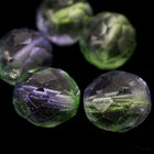 10mm Peridot/Light Amethyst Two Tone Fire Polished Bead (25 Pcs) #FPX005-General Bead