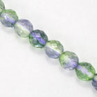 10mm Peridot/Light Amethyst Two Tone Fire Polished Bead (25 Pcs) #FPX005-General Bead