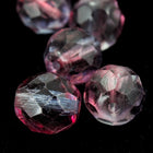 10mm Amethyst/Pink Two Tone Fire Polished Bead-General Bead