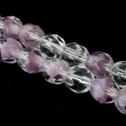4mm Crystal/Lavender Two Tone Fire Polished Bead-General Bead