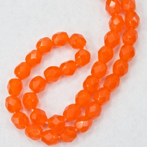 4mm Orange Opal Fire Polished Bead-General Bead