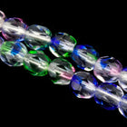 4mm Crystal/Pink/Blue/Green Swirl Fire Polished Bead-General Bead
