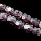 4mm Amethyst Luster Fire Polished Bead-General Bead
