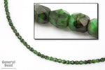 4mm Green/Black Two Tone Fire Polished Bead-General Bead