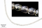 4mm Luster Transparent Light Grey Fire Polished Bead-General Bead