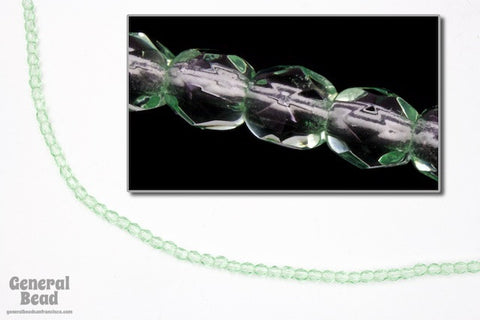 3mm Transparent Peridot Fire Polished Bead-General Bead