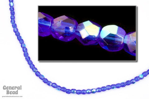 3mm Transparent Sapphire AB Fire Polished Bead-General Bead