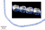 4mm Luster Transparent Powder Blue Fire Polished Bead-General Bead