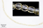 4mm Transparent Straw Fire Polished Bead-General Bead