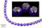 10mm Sapphire Luster Fire Polished Bead-General Bead
