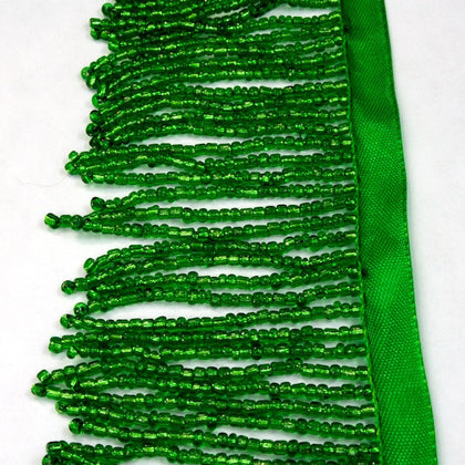 Kelly Green 2" Beaded Fringe-General Bead