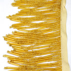 Gold Seed and Bugle 3" Beaded Fringe-General Bead