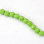 4mm Opaque Chartreuse Druk Bead #GAB001-General Bead