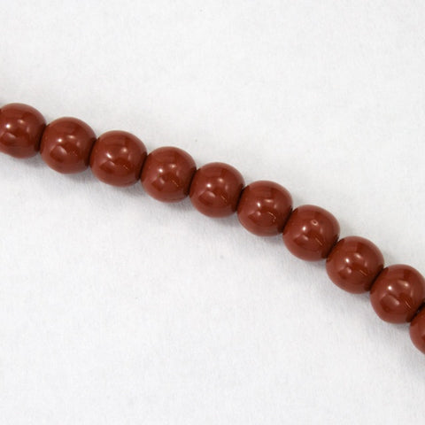 12mm Opaque Brown Druk Bead (300 Pcs) #GAH038