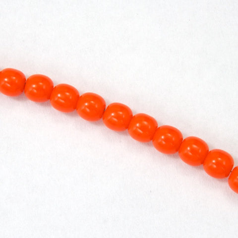 6mm Opaque Orange Druk Bead #GAD081-General Bead