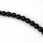 6mm Opaque Black Druk Bead #GAD008-General Bead