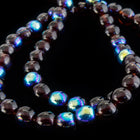 4mm Transparent Garnet AB Druk Bead #GAB014-General Bead