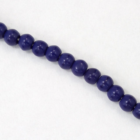 4mm Opaque Midnight Blue Druk Bead #GAB016-General Bead