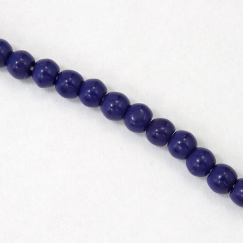 10mm Opaque Navy Blue Druk Bead (300 Pcs) #GAG040
