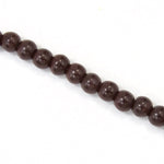 4mm Opaque Mahogany Druk Bead #GAB022-General Bead
