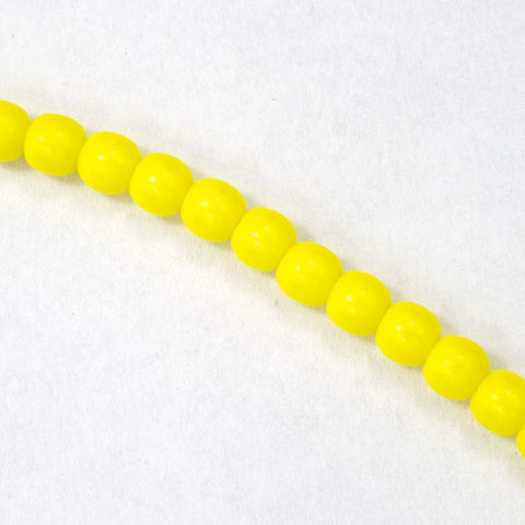 10mm Opaque Yellow Druk Bead (300 Pcs) #GAG049