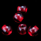 8mm Transparent Ruby Druk Bead #GAF041-General Bead
