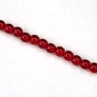 4mm Transparent Ruby Druk Bead #GAB030-General Bead