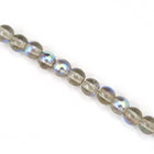 4mm Transparent Black Diamond AB Druk Bead #GAB031-General Bead