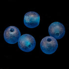4mm Matte Capri Blue Druk Bead #GAB039-General Bead