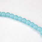 4mm Opal Aqua Druk Bead #GAB048-General Bead
